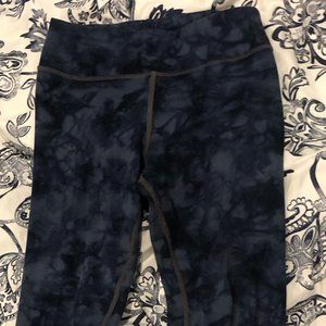 Navy Tie Dye Capris